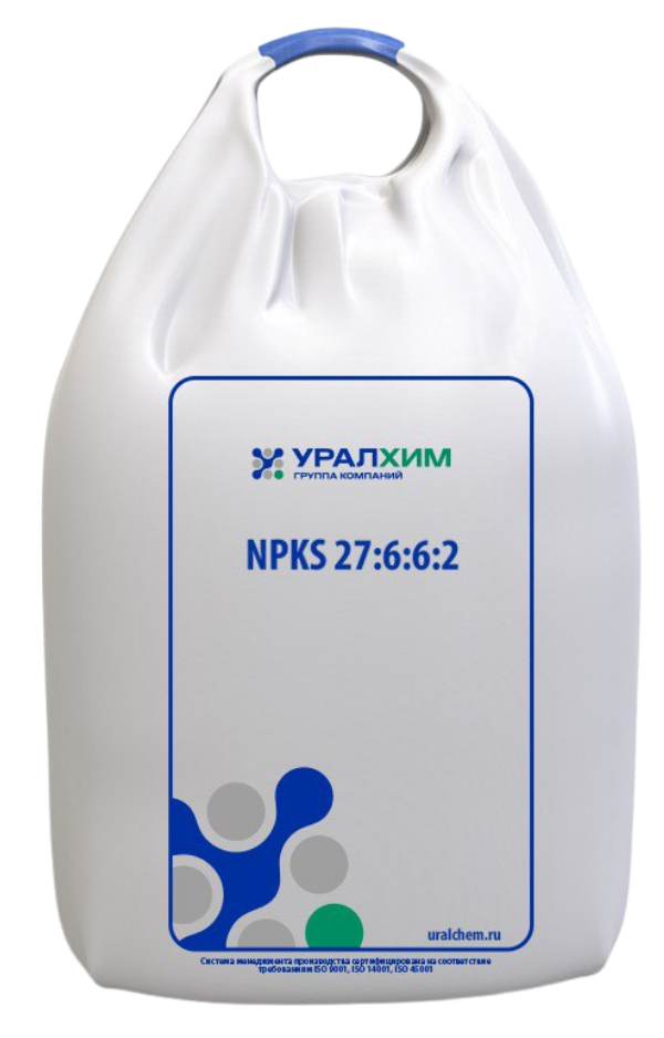 Concentrated granular nitrogen fertilizer for supplying agricultural plants with nitrogen in early spring.